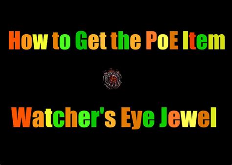 watchers eye poe|poedb watcher's eye.